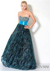 2012 Jovani Beyond Prom Dresses B459.  Available in Red/Black, Turquoise/Black